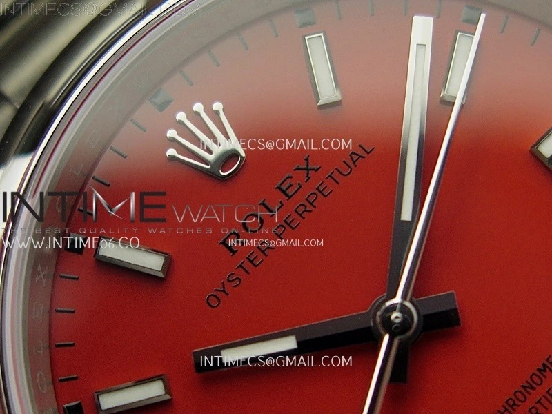 Oyster Perpetual 36mm 126000 904L VSF 1:1 Best Edition Red Dial on 904L SS Bracelet VS3230