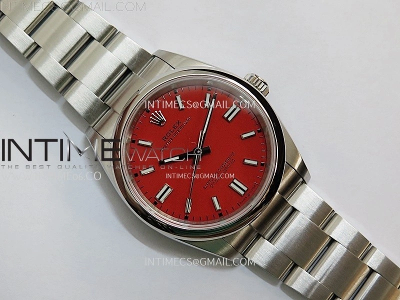 Oyster Perpetual 36mm 126000 904L VSF 1:1 Best Edition Red Dial on 904L SS Bracelet VS3230