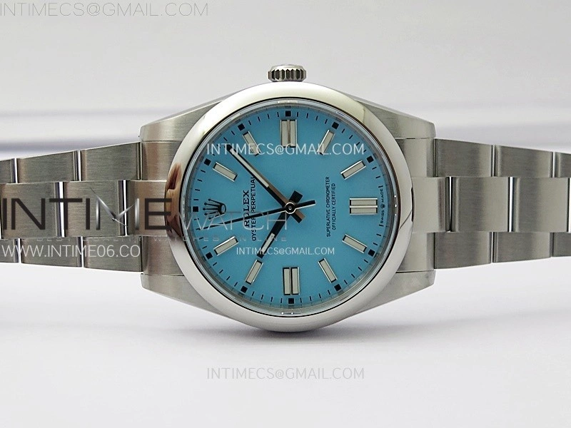 Oyster Perpetual 41mm 124300 904L VSF 1:1 Best Edition Ice Blue Dial on SS Bracelet VS3230