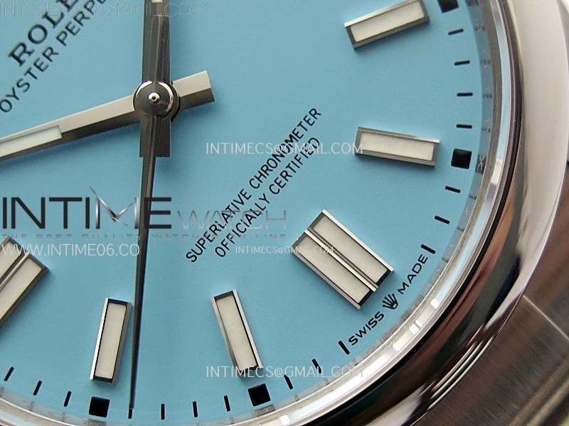 Oyster Perpetual 41mm 124300 904L VSF 1:1 Best Edition Ice Blue Dial on SS Bracelet VS3230