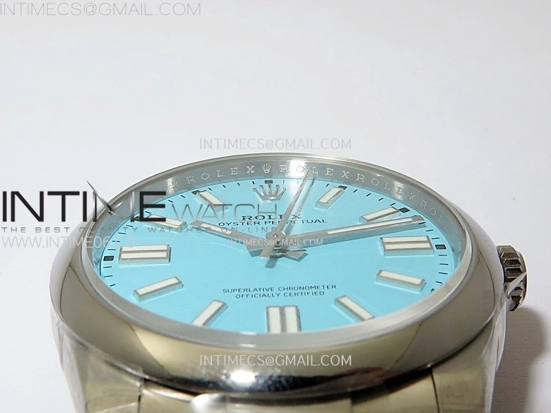 Oyster Perpetual 41mm 124300 904L VSF 1:1 Best Edition Ice Blue Dial on SS Bracelet VS3230