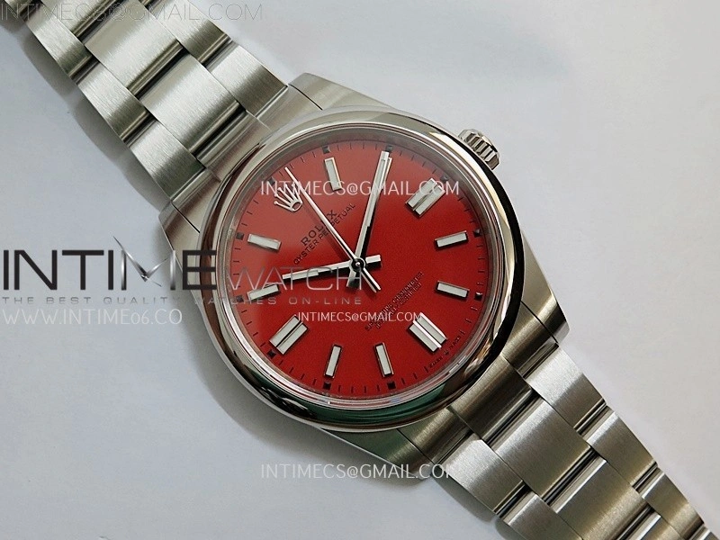 Oyster Perpetual 41mm 124300 904L VSF 1:1 Best Edition Red Dial on 904L SS Bracelet VS3230