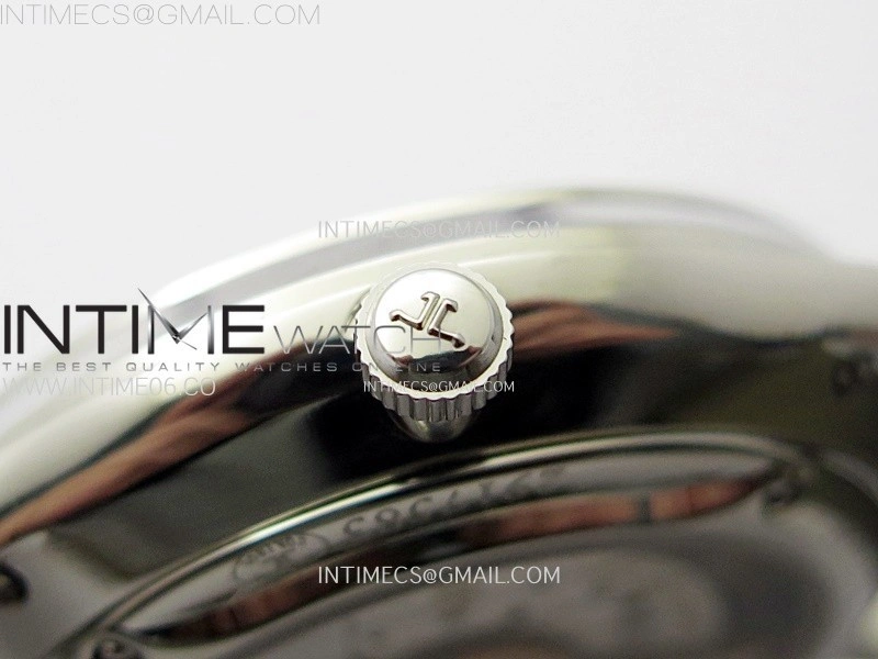 Master Ultra Thin Perpetual Calendar SS J Factory Best Edition Gray Dial on Black Leather Strap A868