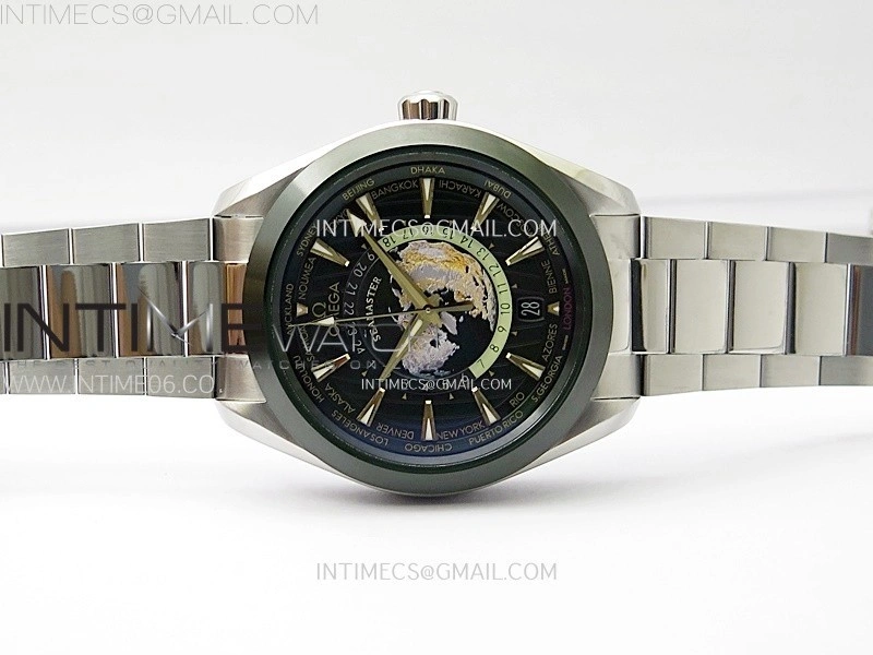 Aqua Terra 150M 43mm 24 VSF 1:1 Best Edition Green Dial on SS Bracelet A8938 Super Clone