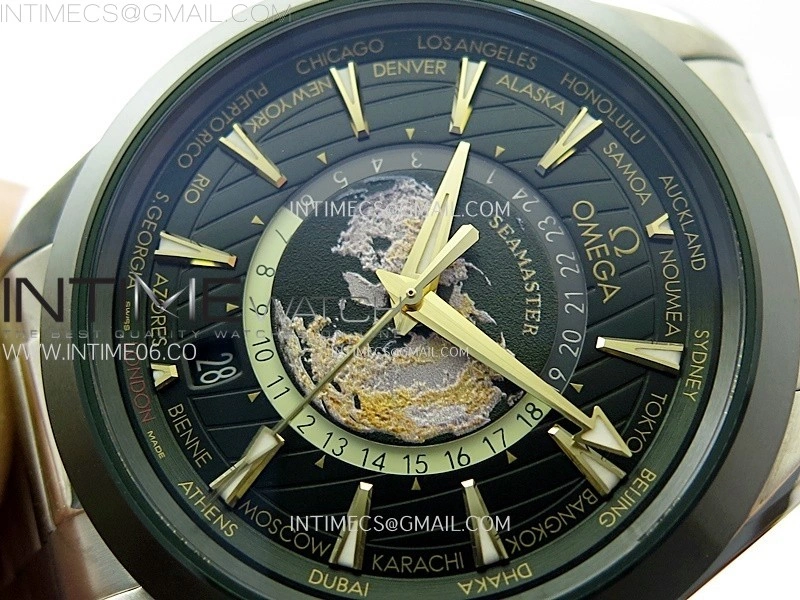 Aqua Terra 150M 43mm 24 VSF 1:1 Best Edition Green Dial on SS Bracelet A8938 Super Clone