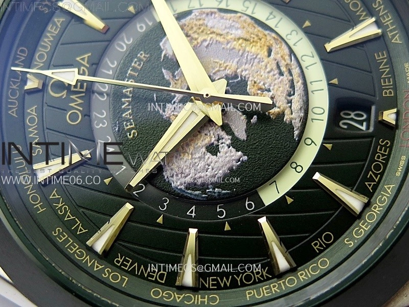 Aqua Terra 150M 43mm 24 VSF 1:1 Best Edition Green Dial on SS Bracelet A8938 Super Clone