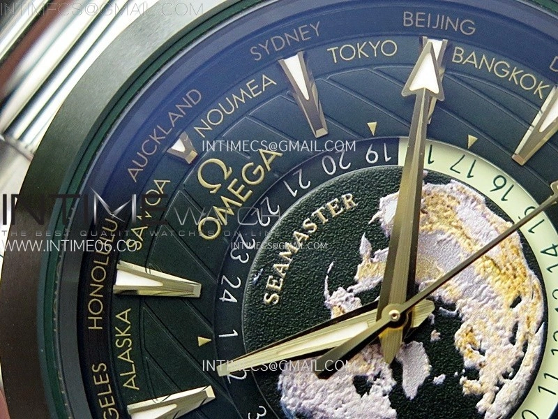 Aqua Terra 150M 43mm 24 VSF 1:1 Best Edition Green Dial on SS Bracelet A8938 Super Clone