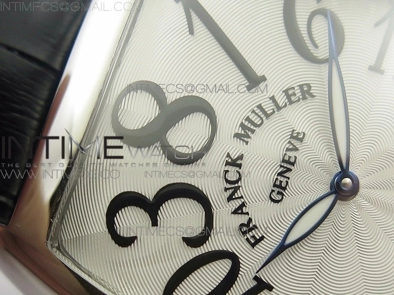 Crazy Hours Real Jumping Hour SS ABF White Dial Black Markers on Black Leather Strap A23J