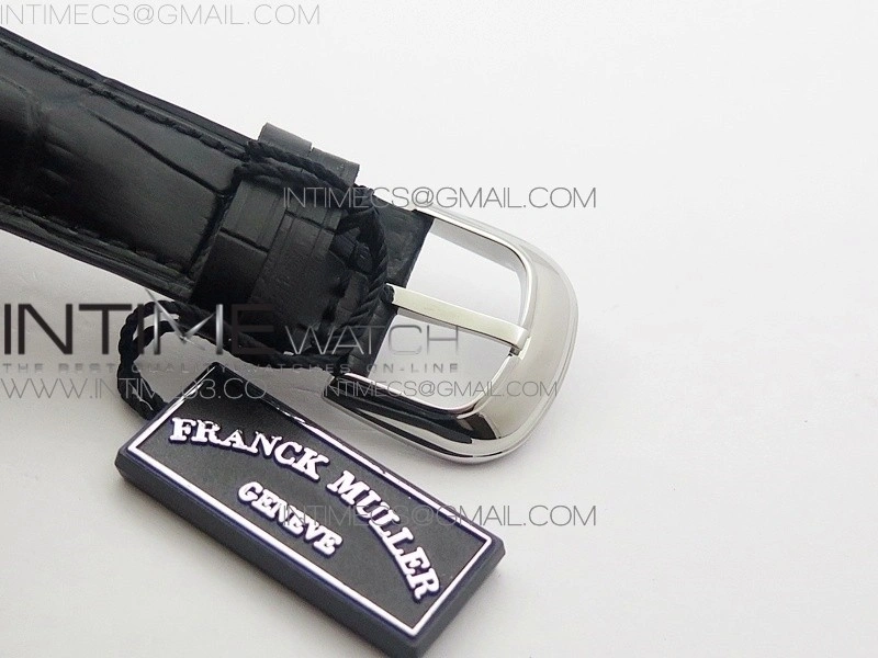 Crazy Hours Real Jumping Hour SS ABF White Dial Black Markers on Black Leather Strap A23J