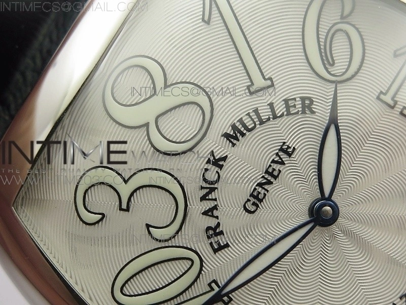Crazy Hours Real Jumping Hour SS ABF White Dial White Markers on Black Leather Strap A23J