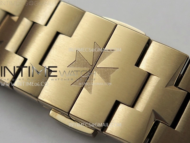 Overseas 4520V RG 8F Best Edition Green Dial On RG Bracelet A7750 Modified to A5200