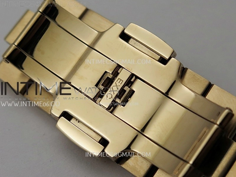 Overseas 4520V RG 8F Best Edition Green Dial On RG Bracelet A7750 Modified to A5200