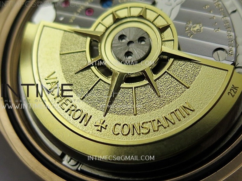 Overseas 4520V RG 8F Best Edition Green Dial On RG Bracelet A7750 Modified to A5200