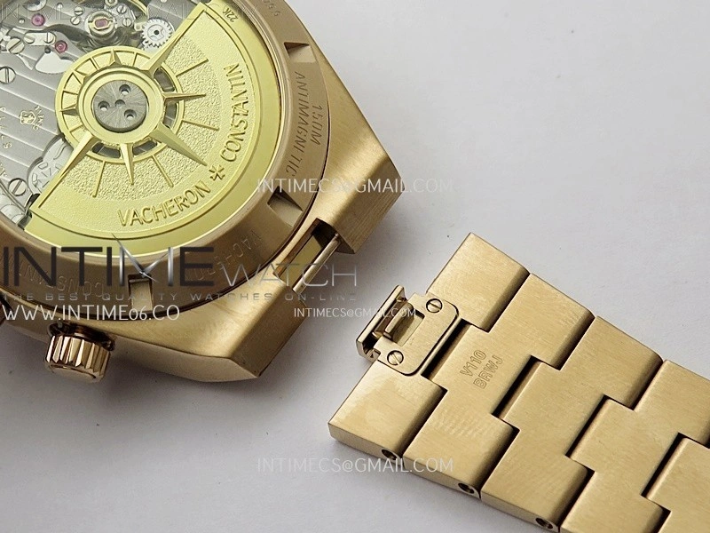 Overseas 4520V RG 8F Best Edition Green Dial On RG Bracelet A7750 Modified to A5200