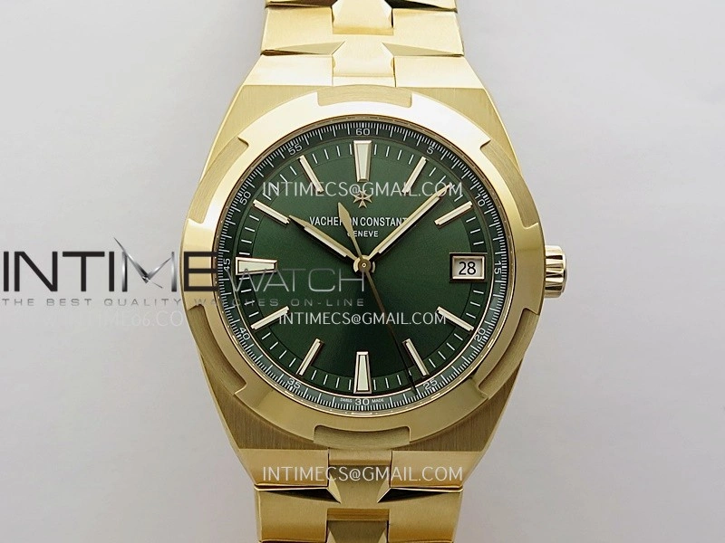 Overseas 4520V RG V2 ZF 1:1 Best Edition Green Dial On RG Bracelet Super Clone A5100