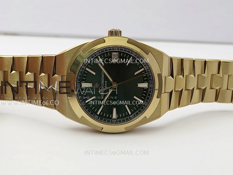 Overseas 4520V RG V2 ZF 1:1 Best Edition Green Dial On RG Bracelet Super Clone A5100