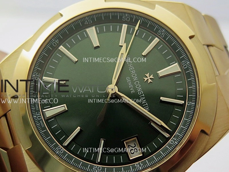 Overseas 4520V RG V2 ZF 1:1 Best Edition Green Dial On RG Bracelet Super Clone A5100