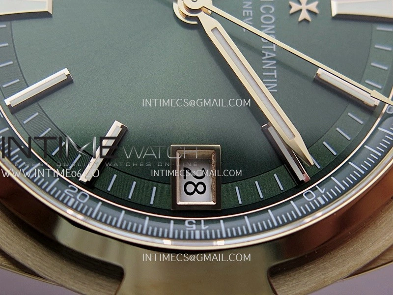 Overseas 4520V RG V2 ZF 1:1 Best Edition Green Dial On RG Bracelet Super Clone A5100