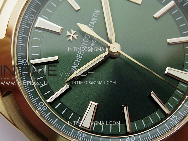 Overseas 4520V RG V2 ZF 1:1 Best Edition Green Dial On RG Bracelet Super Clone A5100