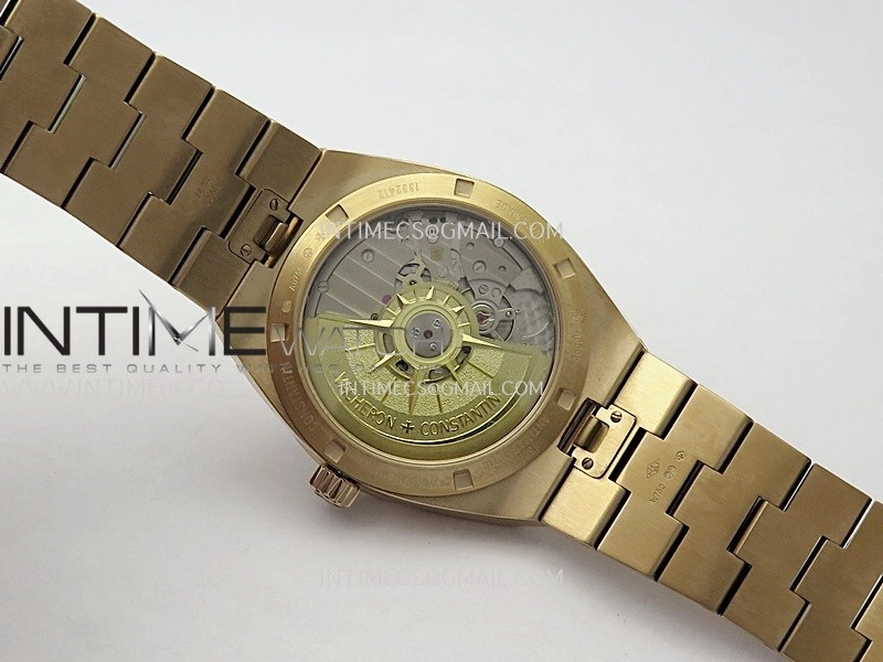 Overseas 4520V RG V2 ZF 1:1 Best Edition Green Dial On RG Bracelet Super Clone A5100