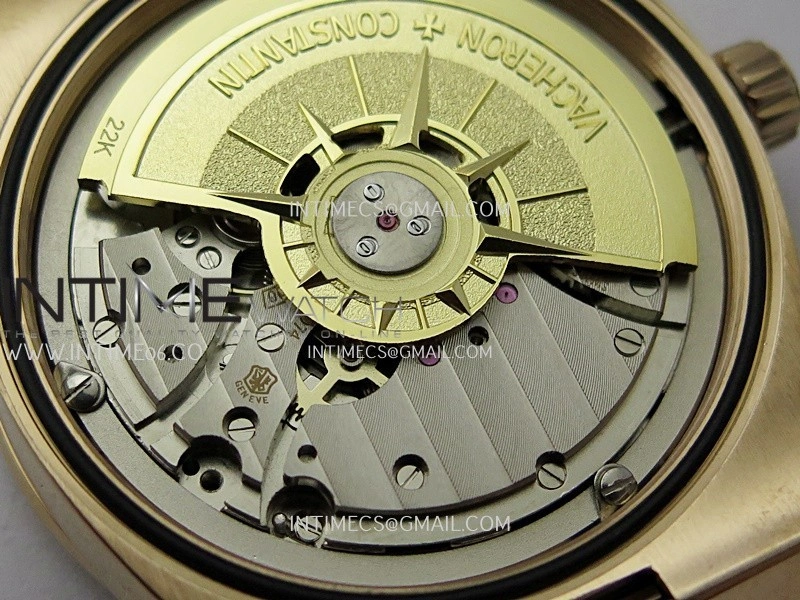 Overseas 4520V RG V2 ZF 1:1 Best Edition Green Dial On RG Bracelet Super Clone A5100