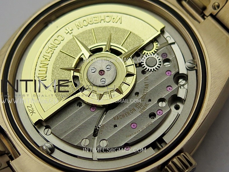 Overseas 4520V RG V2 ZF 1:1 Best Edition Green Dial On RG Bracelet Super Clone A5100