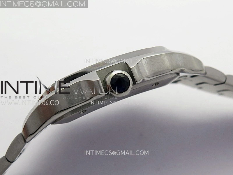 Santos de Cartier 40mm SS GF 1:1 Best Edition Blue Dial On SS SmartLinks Bracelet MIYOTA 9015