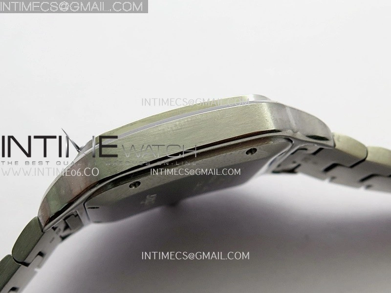 Santos de Cartier 40mm SS GF 1:1 Best Edition Blue Dial On SS SmartLinks Bracelet MIYOTA 9015