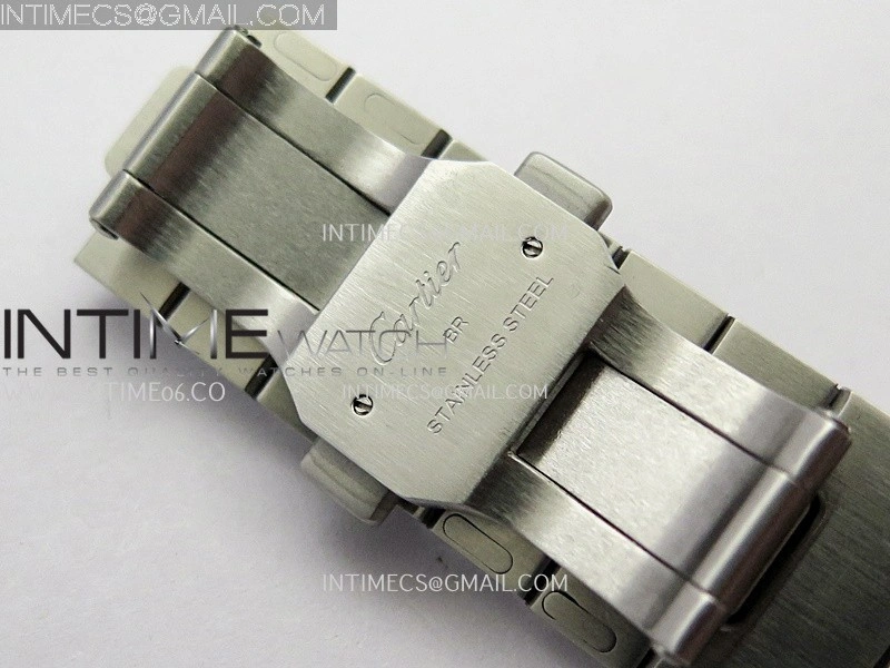 Santos de Cartier 40mm SS GF 1:1 Best Edition Blue Dial On SS SmartLinks Bracelet MIYOTA 9015