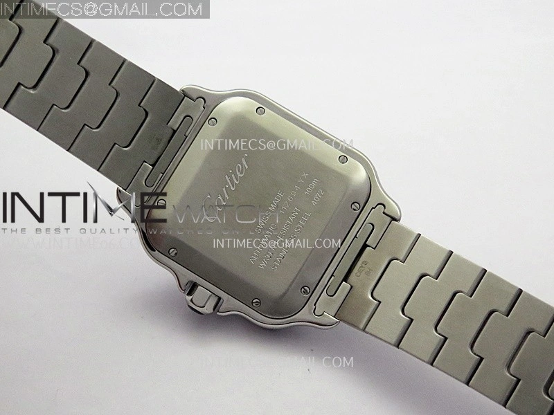 Santos de Cartier 40mm SS GF 1:1 Best Edition Blue Dial On SS SmartLinks Bracelet MIYOTA 9015