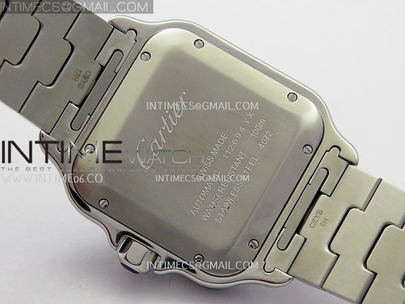 Santos de Cartier 40mm SS GF 1:1 Best Edition Blue Dial On SS SmartLinks Bracelet MIYOTA 9015