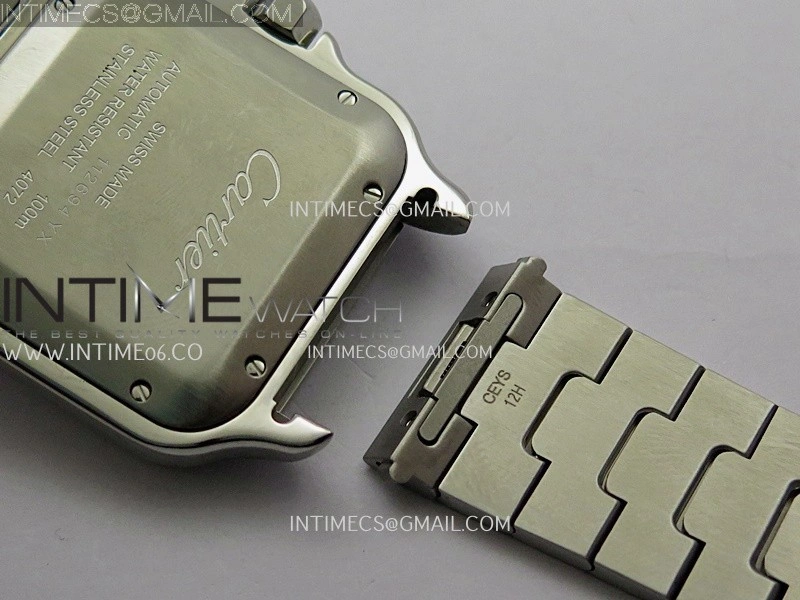 Santos de Cartier 40mm SS GF 1:1 Best Edition Blue Dial On SS SmartLinks Bracelet MIYOTA 9015