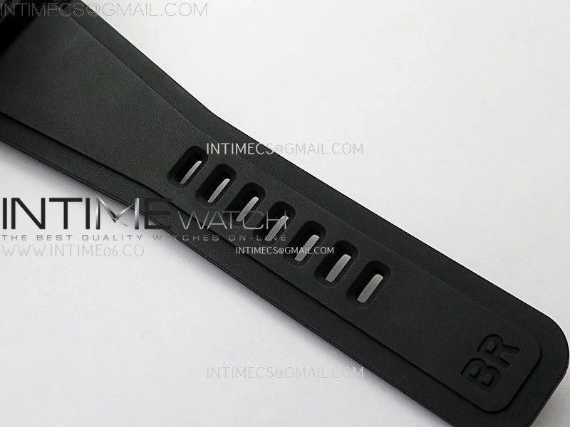 Instruments BR03A-CPS-CE Ceramic M+F 1:1 Best Edition Black Dial On Rubber Strap A2892