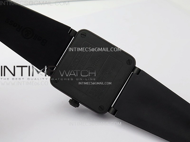 Instruments BR03A-CPS-CE Ceramic M+F 1:1 Best Edition Black Dial On Rubber Strap A2892