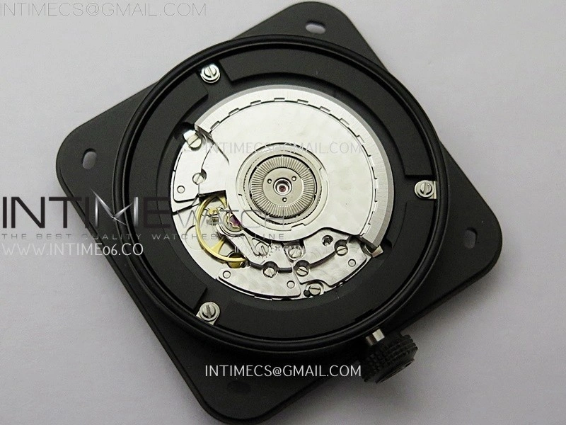 Instruments BR03A-CPS-CE Ceramic M+F 1:1 Best Edition Black Dial On Rubber Strap A2892