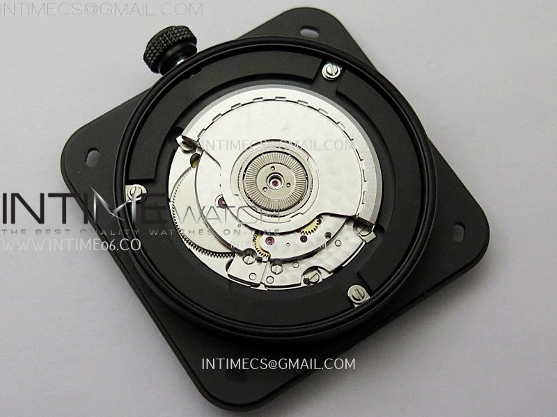 Instruments BR03A-CPS-CE Ceramic M+F 1:1 Best Edition Black Dial On Rubber Strap A2892