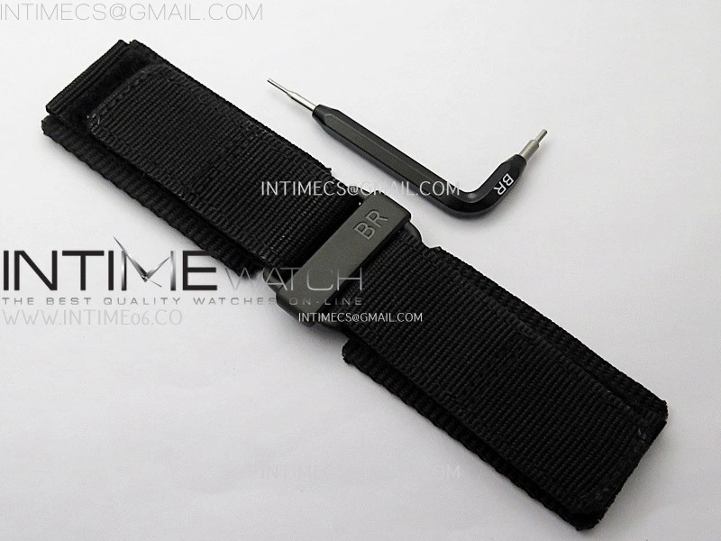 Instruments BR03A-CPS-CE Ceramic M+F 1:1 Best Edition Black Dial On Rubber Strap A2892
