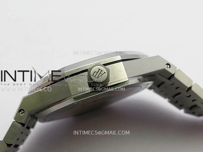 Royal Oak 41mm 15510 Free Sprung SS APSF 1:1 Best Edition Blue Textured Dial On SS Bracelet Super Clone A4302