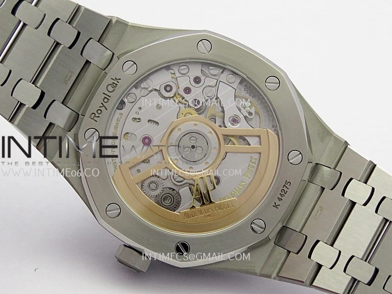 Royal Oak 41mm 15510 Free Sprung SS APSF 1:1 Best Edition Blue Textured Dial On SS Bracelet Super Clone A4302