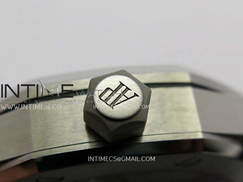 Royal Oak 41mm 15510 Free Sprung SS APSF 1:1 Best Edition Gray Textured Dial On SS Bracelet Super Clone A4302