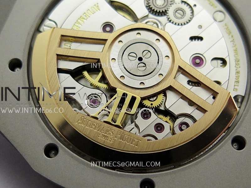 Royal Oak 41mm 15510 Free Sprung SS APSF 1:1 Best Edition Gray Textured Dial On SS Bracelet Super Clone A4302