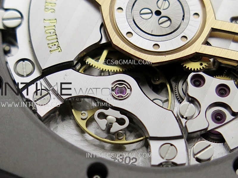 Royal Oak 41mm 15510 Free Sprung SS APSF 1:1 Best Edition Gray Textured Dial On SS Bracelet Super Clone A4302