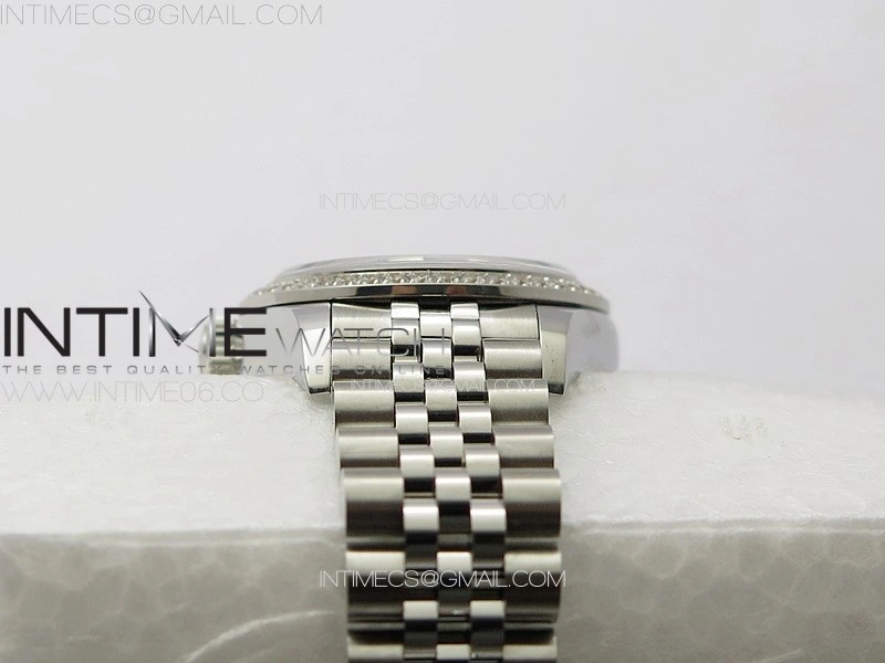 Datejust 28mm 279179 SS Crystals APSF Best Edition Pink Dial Crystals Markers on SS Jubilee Bracelet NH05