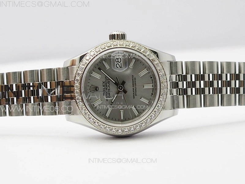 Datejust 28mm 279179 SS Crystals APSF Best Edition Silver Dial Sticks Markers on SS Jubilee Bracelet NH05
