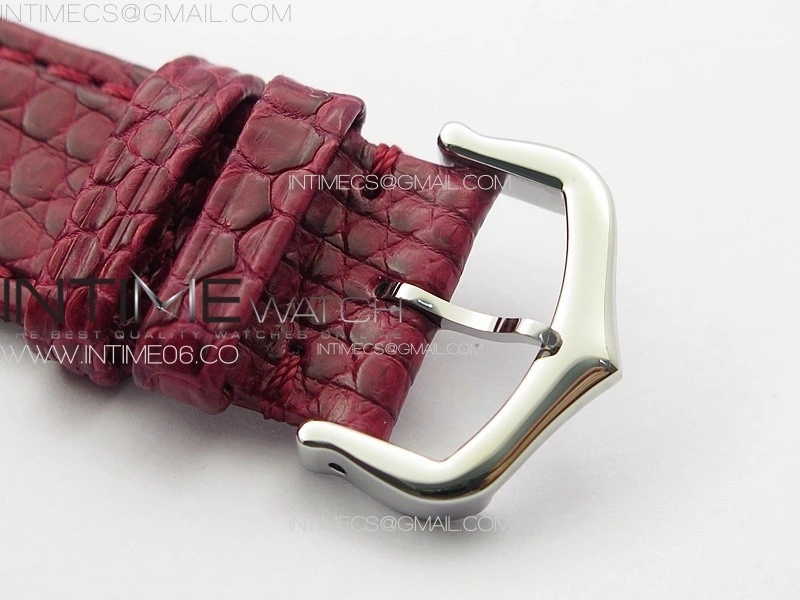 Tank Louis Ladies 25mm SS 8848F 1:1 Best Edition Red Dial on Red Croco Leather Strap Ronda Quartz