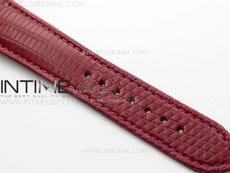 Tank Louis Ladies 25mm SS 8848F 1:1 Best Edition Red Dial on Red Croco Leather Strap Ronda Quartz