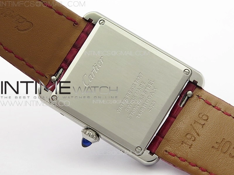 Tank Louis Ladies 25mm SS 8848F 1:1 Best Edition Red Dial on Red Croco Leather Strap Ronda Quartz