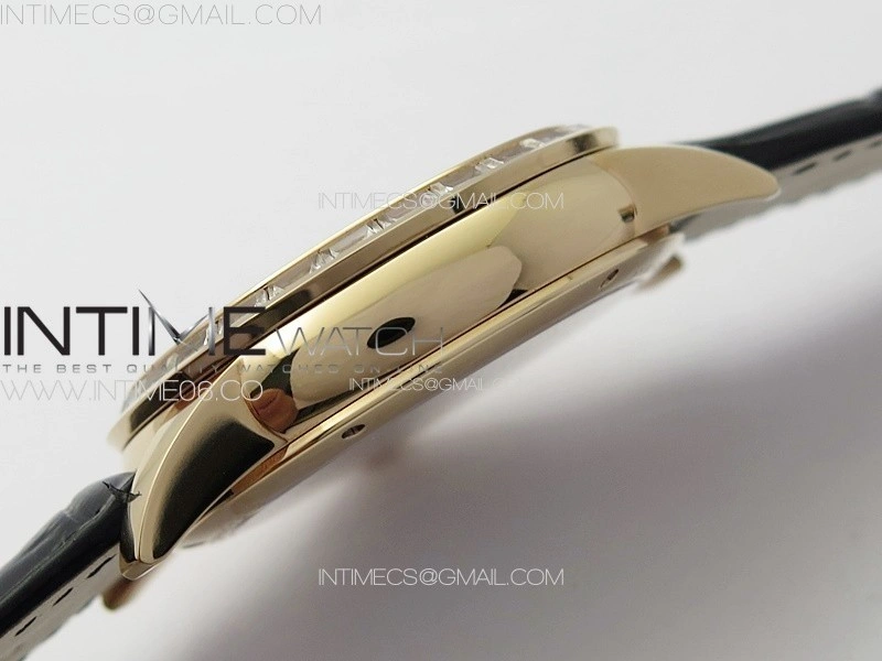 GP Bridges 41mm Tourbillon RG T Crystal YSF Best Edition White Dial on Black Leather Strap