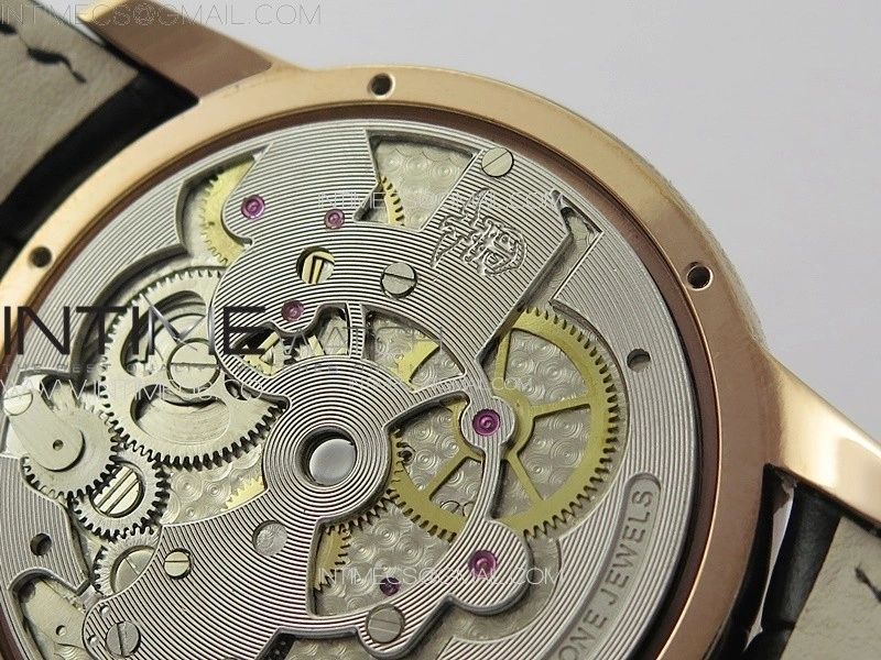 GP Bridges 41mm Tourbillon RG T Crystal YSF Best Edition White Dial on Black Leather Strap