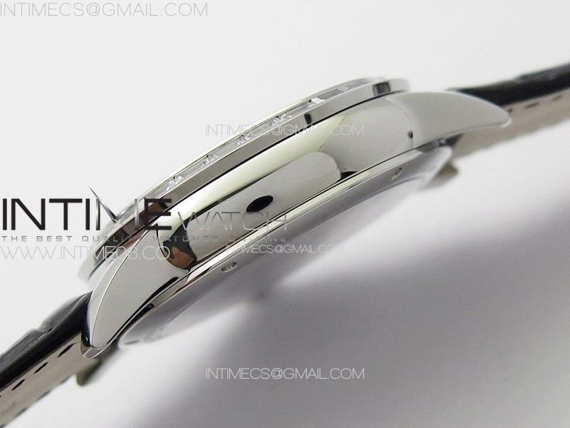 GP Bridges 41mm Tourbillon SS T Crystal YSF Best Edition White Dial on Black Leather Strap
